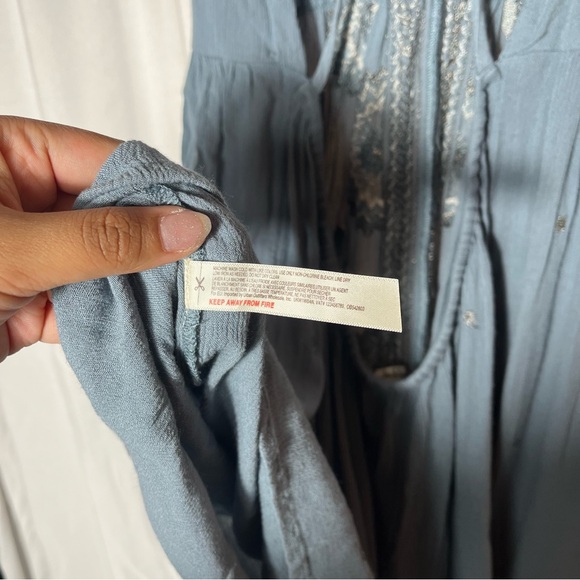 Free People Backless Embroidered Beaded Dress - Picture 7 of 7